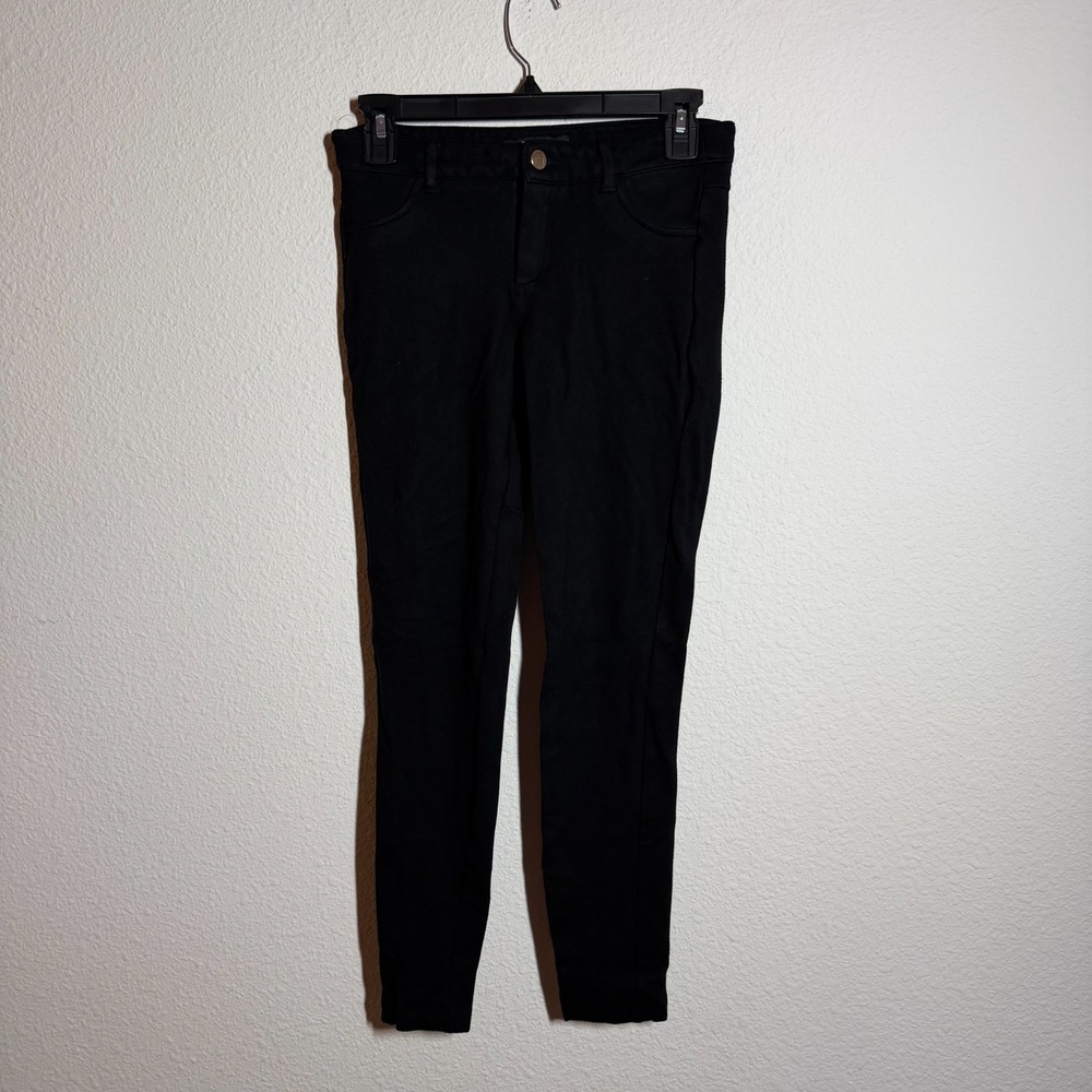 Mohito Pants Womens 34 Black Cropped Pockets Casual Flat Front Skinny Leg‎